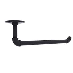 Pipeline Collection Under Cabinet Wall-Mount Paper Towel Holder in Matte Black