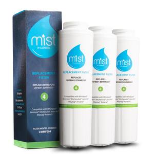 Mist UKF8001 Compatible with Whirlpool Maytag, 4396395, EDR4RXD1, Pur Filter 4, Refrigerator Water Filter (3-Pack)
