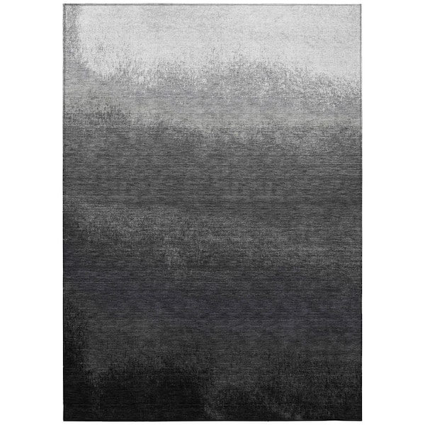 Chantille Machine Washable Indoor/Outdoor Abstract ACN2012 Gray 10 ft. x 14 ft. Area Rug