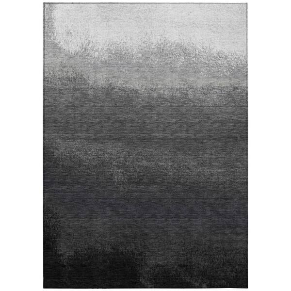 Chantille Machine Washable Indoor/Outdoor Abstract ACN2012 Gray 5 ft. x 7 ft. 6 in. Area Rug