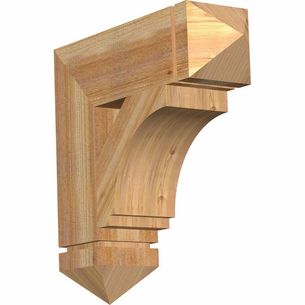 Ekena Millwork 6 in. x 22 in. x 22 in. Western Red Cedar Imperial Arts and Crafts Rough Sawn