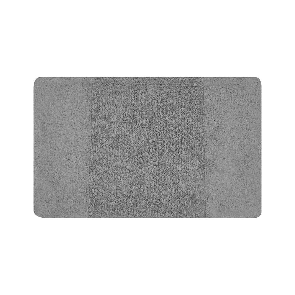 Better Trends Granada 21 in. x 34 in. Gray 100 Cotton Rectangle Bath