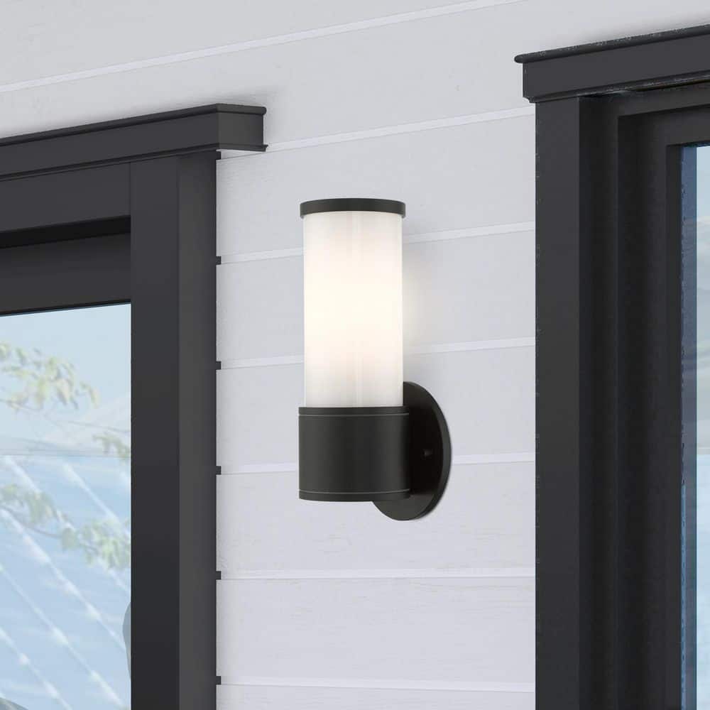 Kinsley 1 Light Textured Black Outdoor Wall Sconce price history on PriceWatchPro