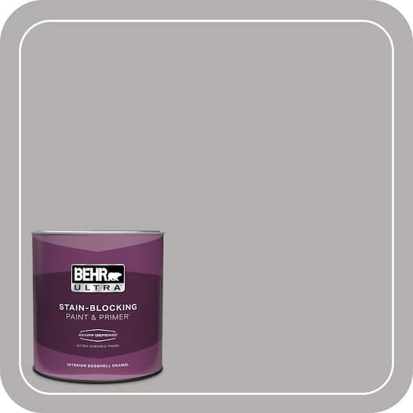 BEHR ULTRA 1 qt. #BXC-25 Colonnade Gray Extra Durable Eggshell Enamel Interior Paint & Primer