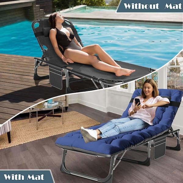 Amazon.com: LANMOUNTAIN Low Beach Chair,Folding Recliner
