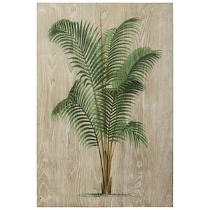 "Coastal Palm II" Fine Giclee Printed on Hand Finished Ash Wood Wall Art