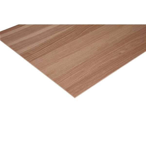 Columbia Forest Products 1/4 in. x 2 ft. x 2 ft. PureBond Enhanced Grain White Oak Plywood Project Panel