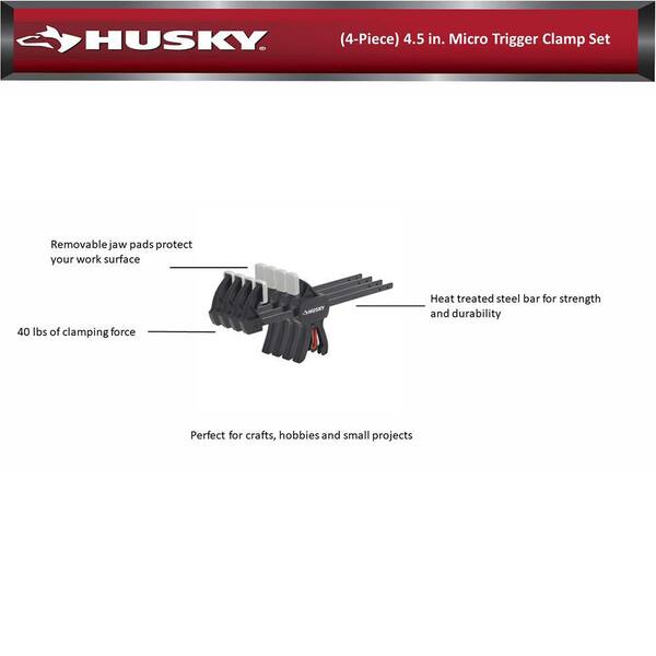 Husky Trigger Clamp Set (4 Pieces)