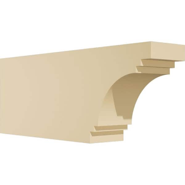 Ekena Millwork Standard Pescadero 3 in. W x 6 in. H x 16 in. D Signature Urethane Rafter Tail Outlooker