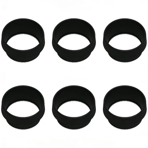 16 in. Dia. x 6 in. H Polyethylene Solid Planting Rings Garden Edging Watering Basins Protects Tree Ring Kit (6-Pack)