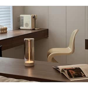 Auge Light 12.76 in White Portable Rechargeable Magnetic Light Dimmable Integrated LED Bedside Lamp with Touch Control