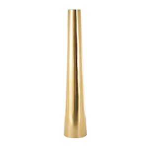 Gold Tall Stainless Steel Metal Decorative Vase