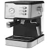2- Cup Silver 20 Bar Espresso Machine with Milk Frother, 1.8L Water Tank,  Stainless Steel ECF-20EGCF-GC - The Home Depot
