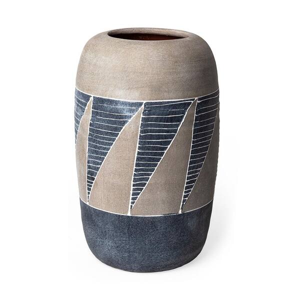 Grey And Brown Ceramic Vase Grey And Brown Ceramic Vase
