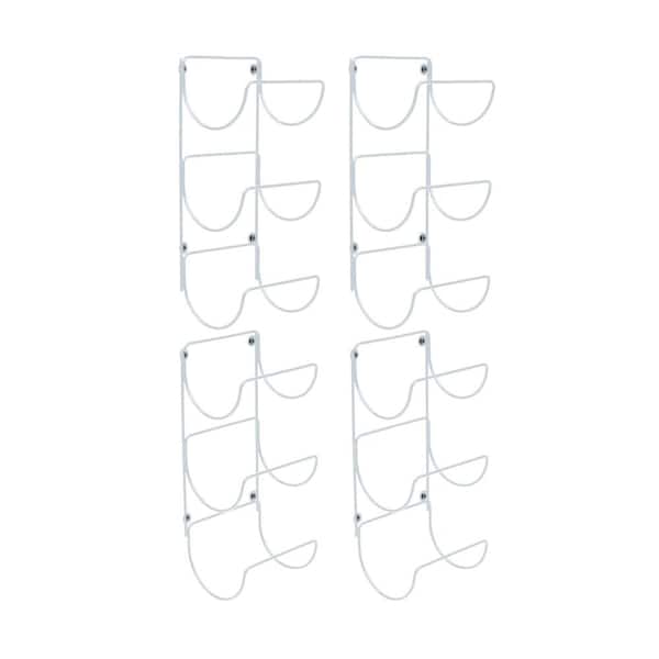 Sorbus Wall Mounted Metal Towel Rack Holder for Bathroom 2 x 2-Pack- Set of 4, Black
