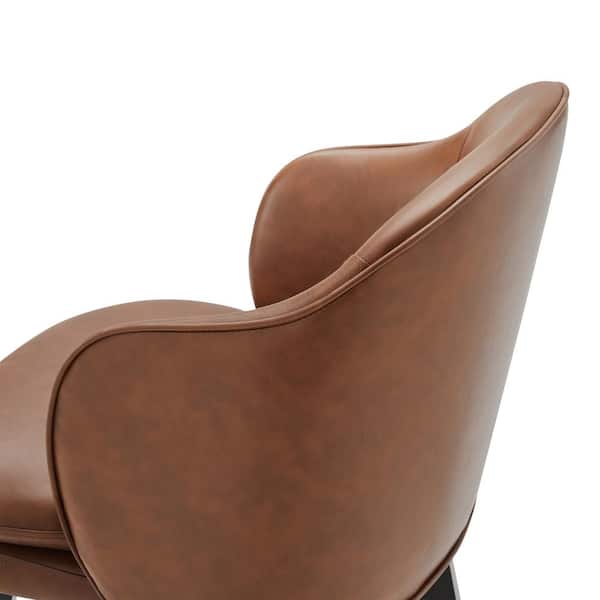 Spruce & Spring Zephyrine 26 in. Brown Low Back Swivel