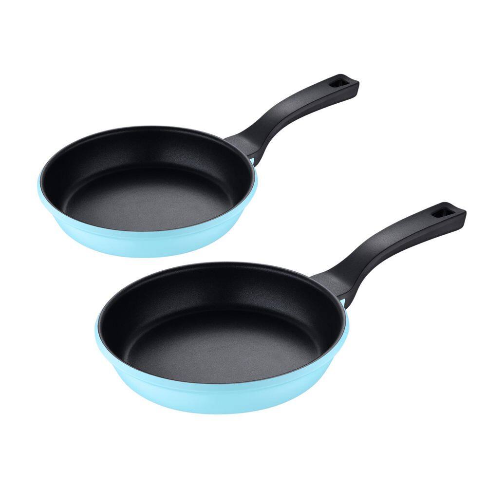 BERGNER 2Piece Blue Aluminum Nonstick Frying Pan Set BGUS14002BLU