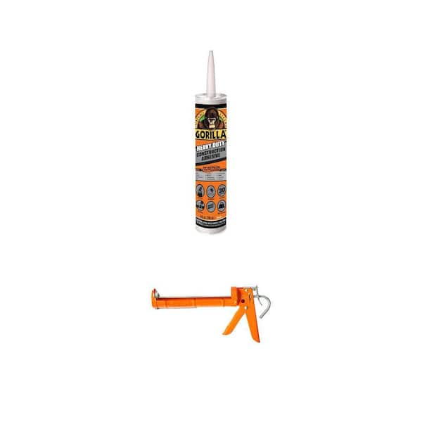 9 oz. Heavy Duty Construction Adhesive and 10 oz. Light-Duty Drip Free Smooth Rod Caulk Gun Set (2-Piece)