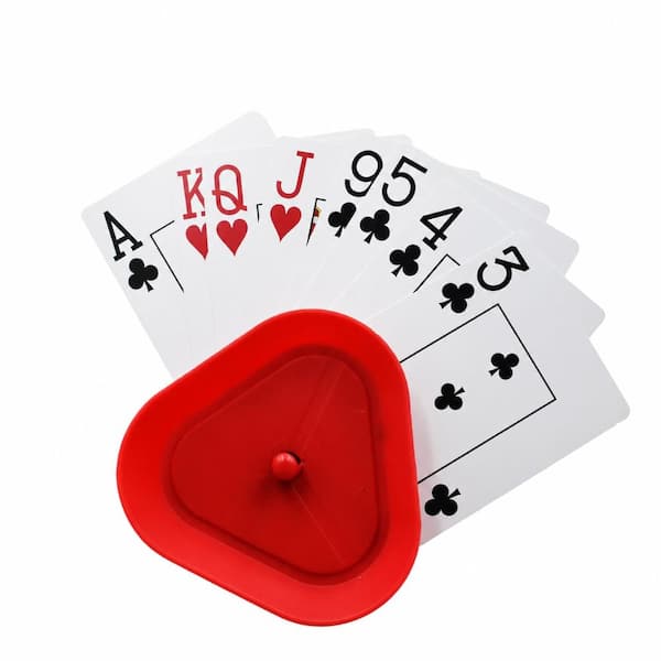 Lot De 4 Supports De Cartes Triangulaires – En PP Solide, 8,5x9x2,6 Cm, 4 Couleurs, Pour Poker, Jeux De Société Et Rangement