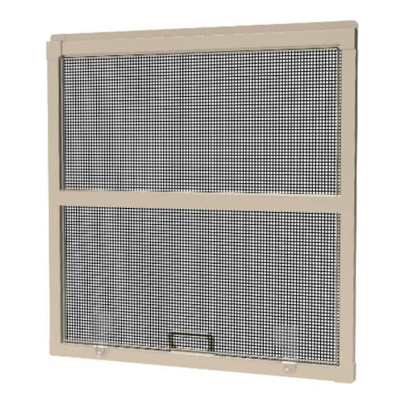 200 Tilt-Wash Double Hung 37.1875 in. x 54.25 in. Almond Aluminum Replacement Window Screen Compatible with Andersen