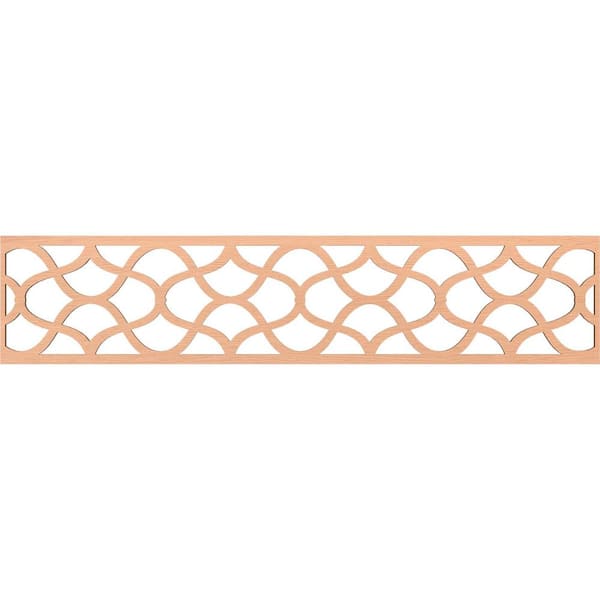 Ekena Millwork Resort Fretwork 0.25 in. D x 46.75 in. W x 10 in. L Alder Wood Panel Moulding