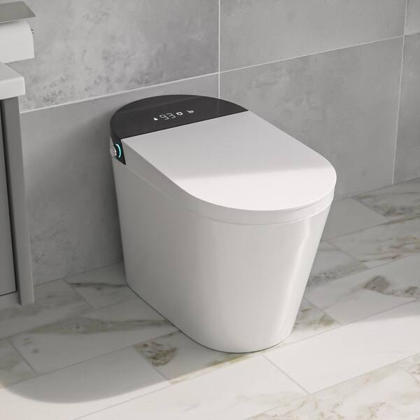 Logmey Elongated Smart Bidet Toilet with Heated Seat, Auto Flush, and Night Light