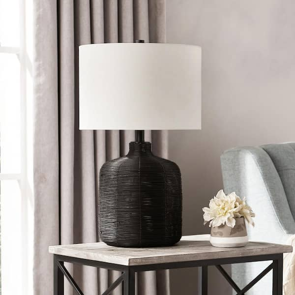 Meyer&Cross Dax 25-1/8 in. Tapered Seeded Glass Table Lamp TL0193 - The  Home Depot