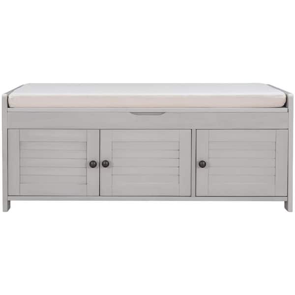 ZIRUWU MDF Shoe Storage Bench