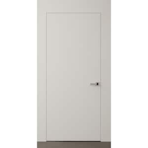 Invisible Reverse Frameless 30in. x 80in. Left-Hand Primed White Wood Single Prehung Interior door w/ Concealed Hinges