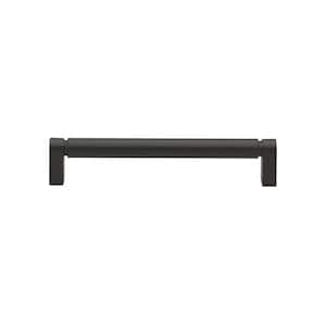 6-1/4 in. Center to Center Matte Black Smooth Bar Pull - 4787-160-MB