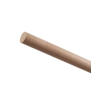 Birch Round Dowel - 48 in. x 0.625 in. - Sanded and Ready for Finishing - Versatile Wooden Rod for DIY Home Projects