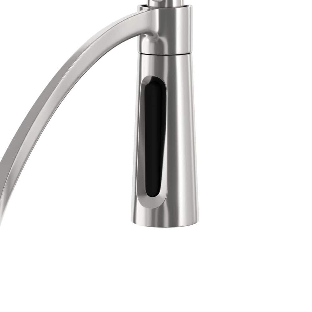 Stainless Steel Single-Handle Pull-Down Kitchen Faucet with Spray