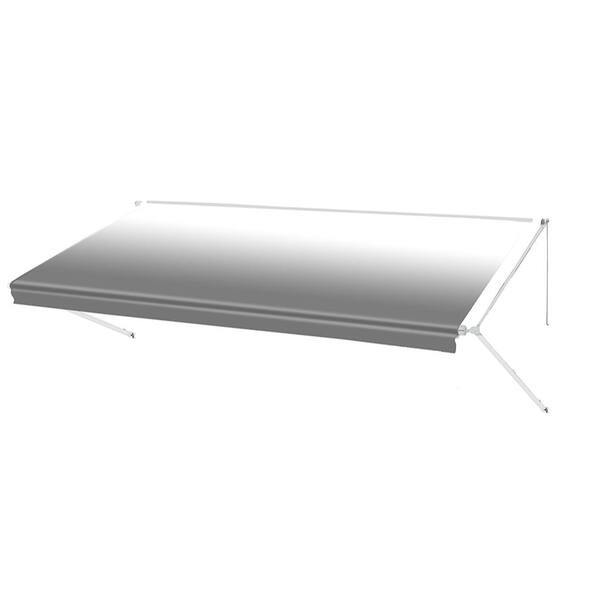 Aleko 21 Ft Rv Retractable Awning 96 In Projection In Grey Fade Rvaw21x8grey26 Hd The Home Depot