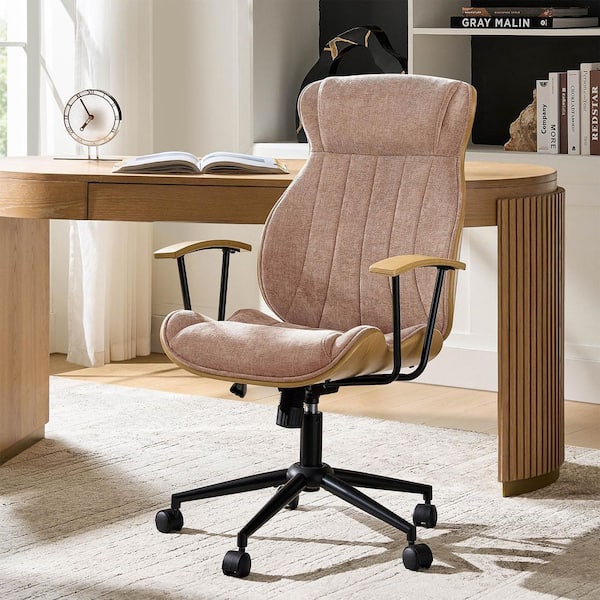JAYDEN CREATION Ramon Mid-Century Modern Polyester Swivel Office