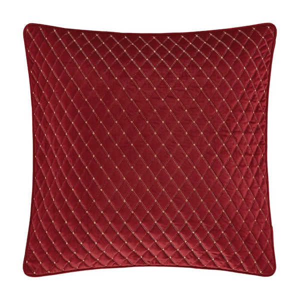 Unbranded Gabriel Crimson Polyester Euro Quilted Sham