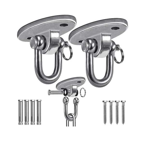 Stainless Steel Swing Hangers with 2000 lb Capacity, Heavy Duty Swing Hooks for Concrete Ceiling Wooden