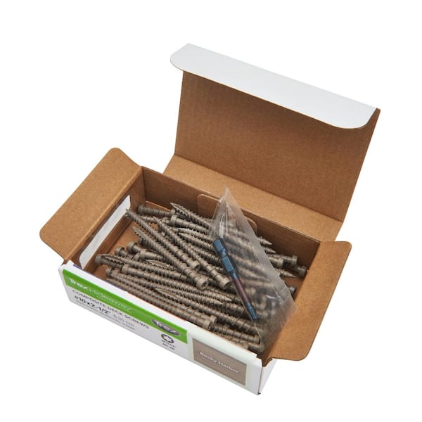 Trex 2-1/2 in. #10 Torx Flat Undercut Rocky Harbor Color-Match Deck Screws 75 Count/Box