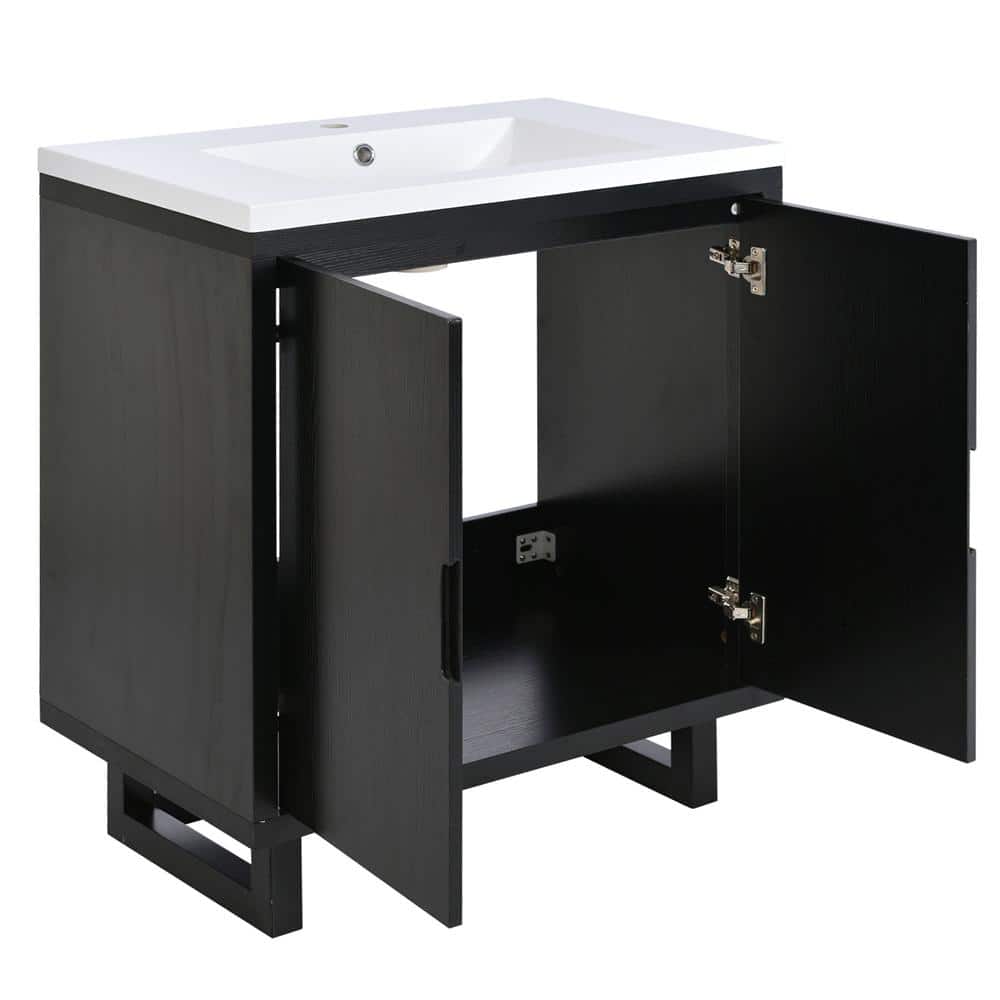 29.5 in. W x 18.1 in. D x 35.1 in. H Solid Wood Frame Freestanding Bath Van