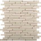 Lucente Campo Gloss/Matte Mix 12.05 in. x 12.05 in. x 8mm Glass Mesh-Mounted Mosaic Tile (1.07 sq. ft.)