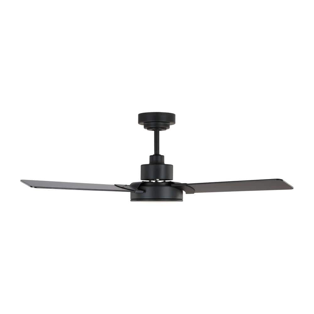Midnight Black 44'' Ceiling Fan with LED Light and Remote