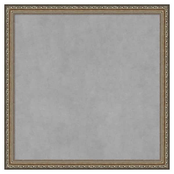 Amanti Art Parisian Silver 22 in. x 22 in. Framed Magnetic Board