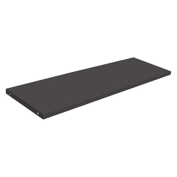 46 in. W x 15 in. D x 1 in. H Black Metal Shed Shelving 1 Pack
