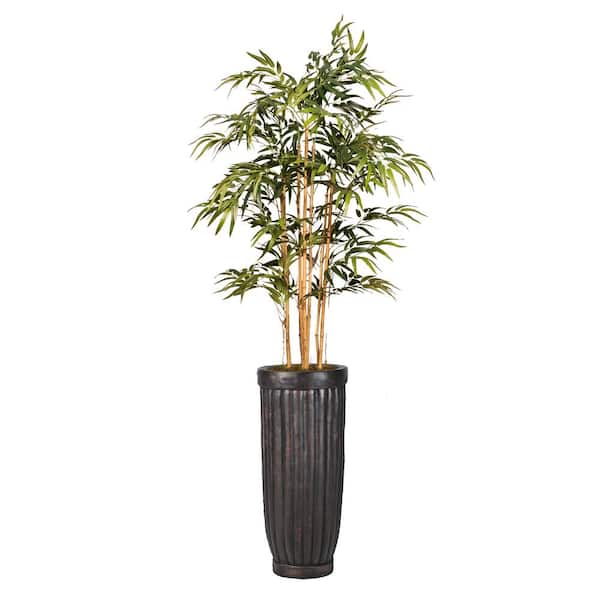 VINTAGE HOME 50" High Artificial Bamboo Tree With Fiberstone Planter
