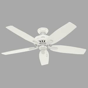 Newsome 52 in. Indoor/Outdoor Fresh White Ceiling Fan For Patios or Bedrooms