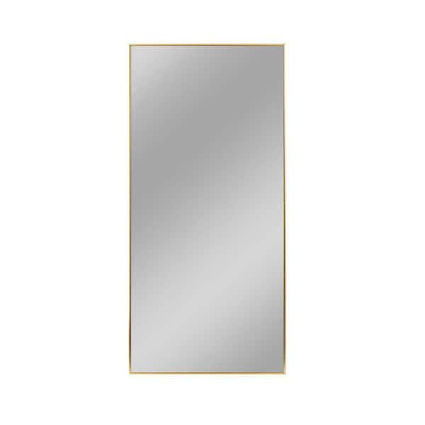 34 in. W x 71 in. H Rectangular Framed Wall Bathroom Vanity Mirror in