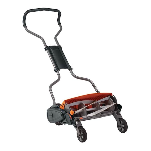 Fiskars StaySharp Max 18 in. Manual Push Walk Behind, Non-Powered, Non-Electrical Reel Lawn Mower (6201)