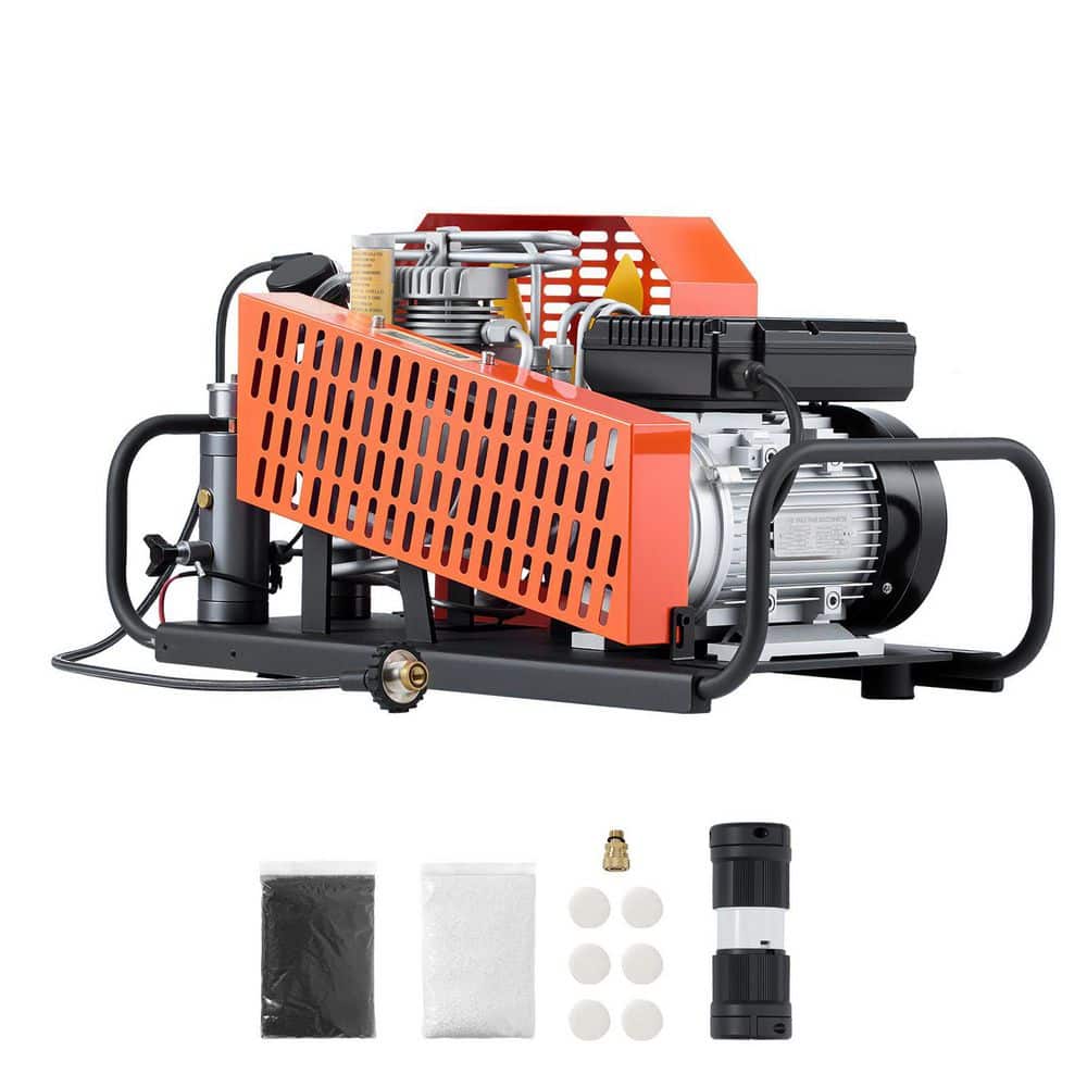 PCP Air Compressor, 4500PSI/30Mpa Diving Scuba Tank Compressor, 60 L/min Four-Cylinder Auto Stop Rifle Compressor Pump price history on PriceWatchPro