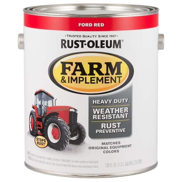 Rust-Oleum 1 qt. Farm Equipment Ford Red Enamel Paint (2-Pack) 280155 - The  Home Depot