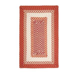 Blithe Red  Doormat 2 ft. x 3 ft. Braided Area Rug
