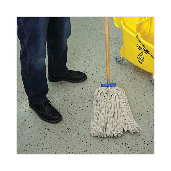 Boardwalk Cotton Cut-End Lie-Flat Wet Flat Mop Mop Head, 24 oz